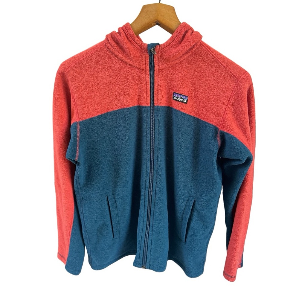 Boys Patagonia Fleece Hoodie Large (12)